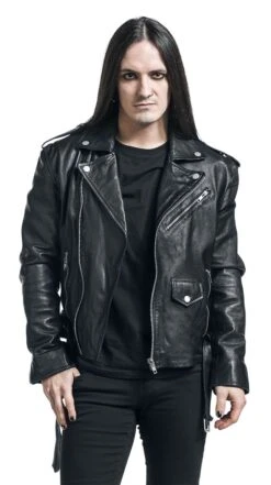 "Leather Jacket" Leather Jacket Black By Classic Style -Fashionable Men's Clothing Store 130109wa
