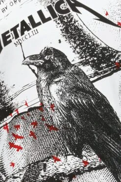 "Bell Tolls" T-Shirt White By Metallica -Fashionable Men's Clothing Store 176976d emp