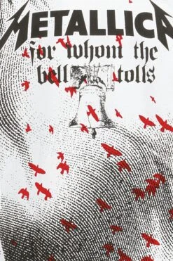 "Bell Tolls" T-Shirt White By Metallica -Fashionable Men's Clothing Store 176976d2 emp