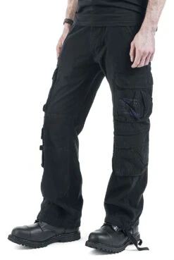 "Pure Vintage Trousers" Cargo Trousers Black By Brandit -Fashionable Men's Clothing Store 185215wa2 emp