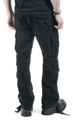 "Pure Vintage Trousers" Cargo Trousers Black By Brandit -Fashionable Men's Clothing Store 185215wb emp