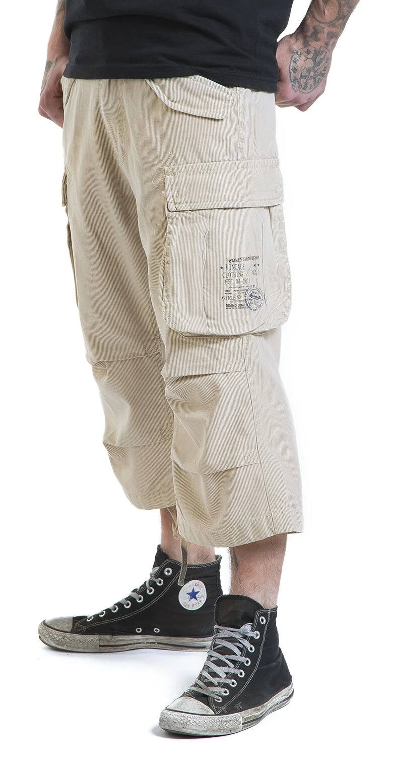 "Industry Vintage 3/4" Shorts Beige By Brandit 8 "Industry Vintage 3/4" Shorts Beige By Brandit - Image 6