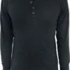"Basic Henley" Long-sleeve Shirt Black By Urban Classics -Fashionable Men's Clothing Store 206557a emp