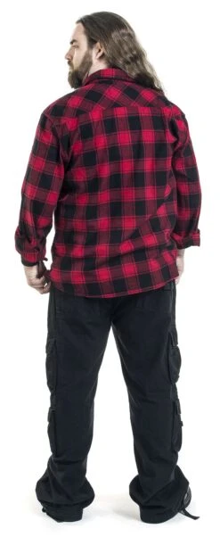 "Checkshirt" Flanel Shirt Red-black By Brandit -Fashionable Men's Clothing Store 228664wc2