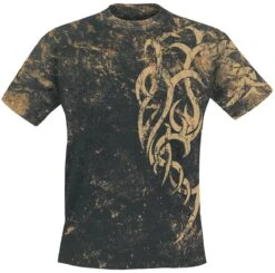 "Marble Tattoo" T-Shirt Black By Outer Vision
