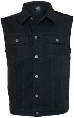 "Denim Vest" Vest Black By Urban Classics