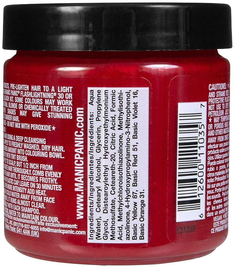 "Rock N´Roll Red - Classic" Hair Dye Red By Manic Panic 4 "Rock N´Roll Red - Classic" Hair Dye Red By Manic Panic - Image 2