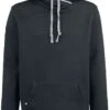 "Teddy Hoodie" Hooded Sweater Black-grey By Black Premium By EMP -Fashionable Men's Clothing Store 259161a