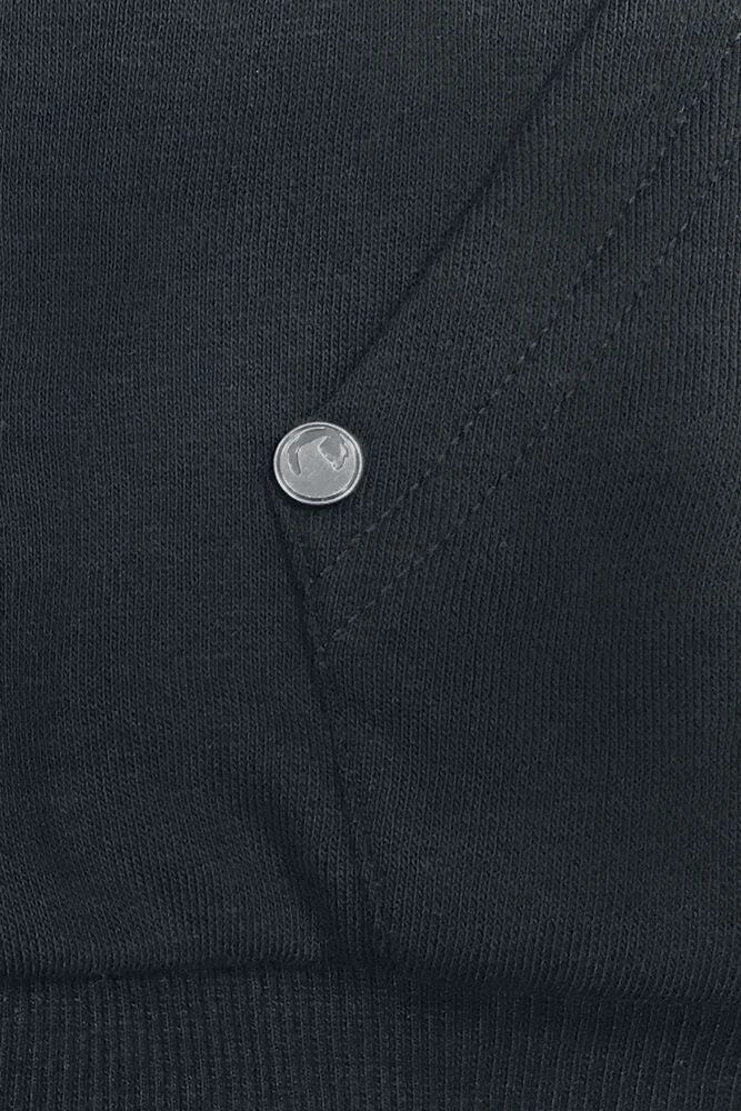 "Teddy Hoodie" Hooded Sweater Black-grey By Black Premium By EMP 5 "Teddy Hoodie" Hooded Sweater Black-grey By Black Premium By EMP - Image 3