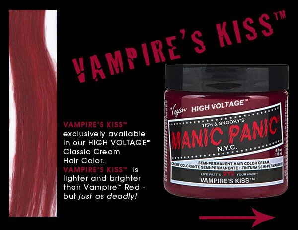 "Vampires Kiss - Classic" Hair Dye Red By Manic Panic 7 "Vampires Kiss - Classic" Hair Dye Red By Manic Panic - Image 5