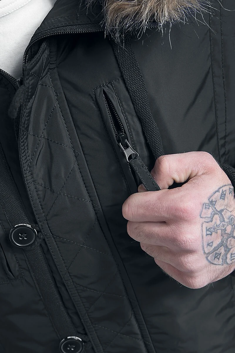 "Jarreth" Winter Jacket Black By Lonsdale London 11 "Jarreth" Winter Jacket Black By Lonsdale London - Image 9