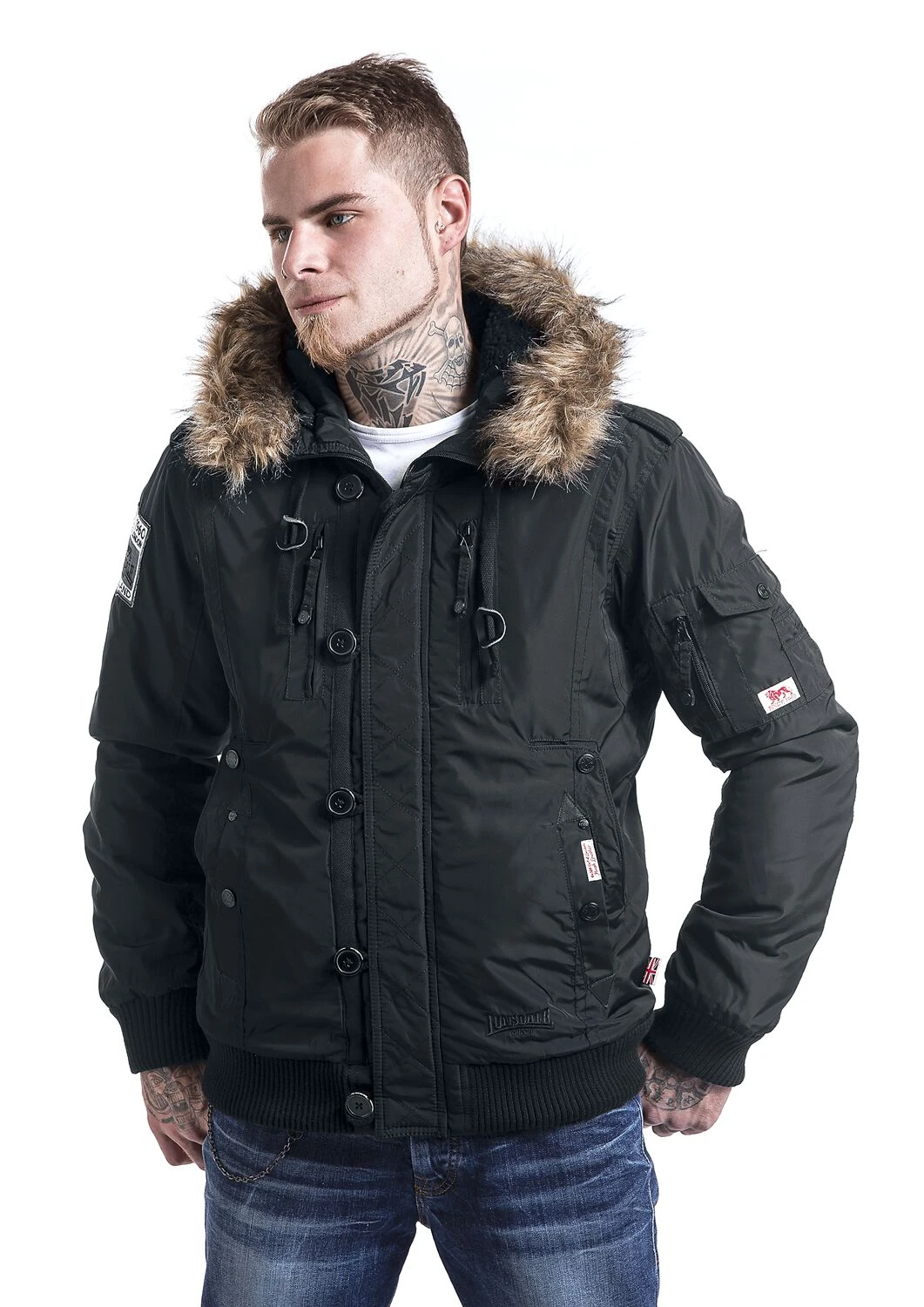 "Jarreth" Winter Jacket Black By Lonsdale London 12 "Jarreth" Winter Jacket Black By Lonsdale London - Image 10