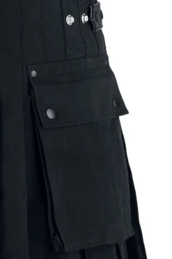 "Kilt" Medium-length Skirt Black By Black Premium By EMP -Fashionable Men's Clothing Store 291700d emp