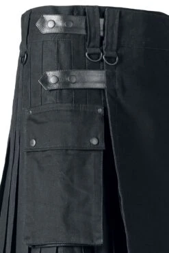 "Kilt" Medium-length Skirt Black By Black Premium By EMP -Fashionable Men's Clothing Store 291700d2 emp