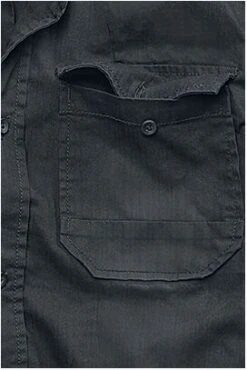 "Hardee" Jeans Shirt Black By Brandit -Fashionable Men's Clothing Store 292384d
