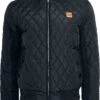 "Diamond Quilt Nylon Jacket" Between-seasons Jacket Black By Urban Classics -Fashionable Men's Clothing Store 293446a emp