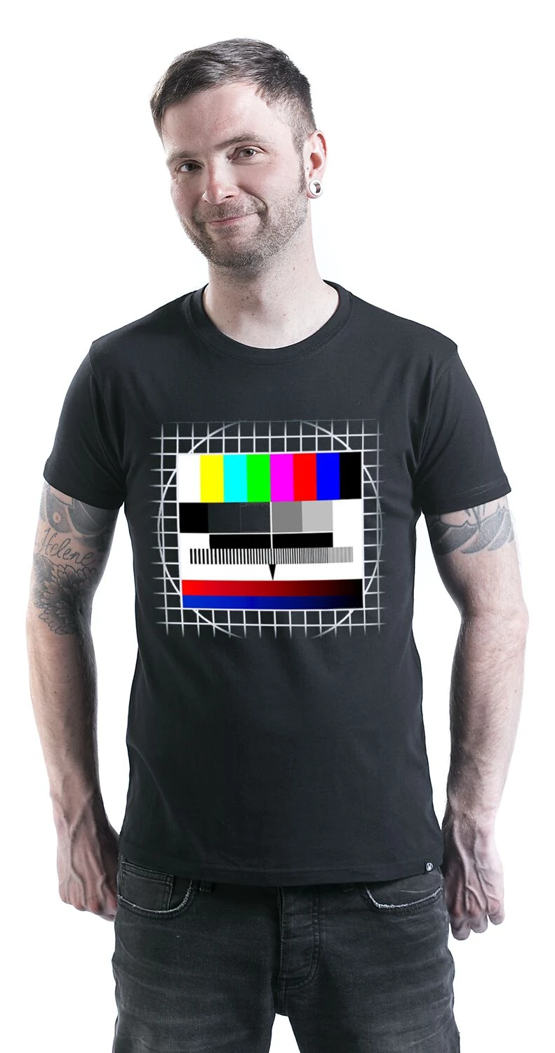 "Fun Shirt Test Card" T-Shirt Black 6 "Fun Shirt Test Card" T-Shirt Black - Image 4