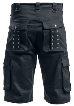"Saviour" Shorts Black By Gothicana By EMP 22 "Saviour" Shorts Black By Gothicana By EMP -Fashionable Men's Clothing Store 296871b emp