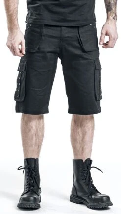 "Saviour" Shorts Black By Gothicana By EMP 26 "Saviour" Shorts Black By Gothicana By EMP -Fashionable Men's Clothing Store 296871wa emp