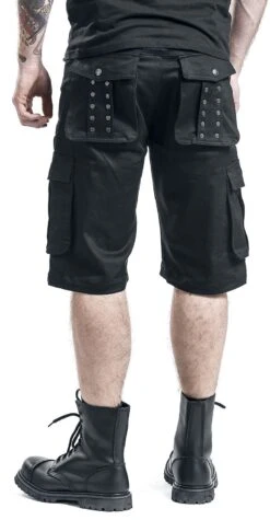 "Saviour" Shorts Black By Gothicana By EMP 28 "Saviour" Shorts Black By Gothicana By EMP -Fashionable Men's Clothing Store 296871wb emp