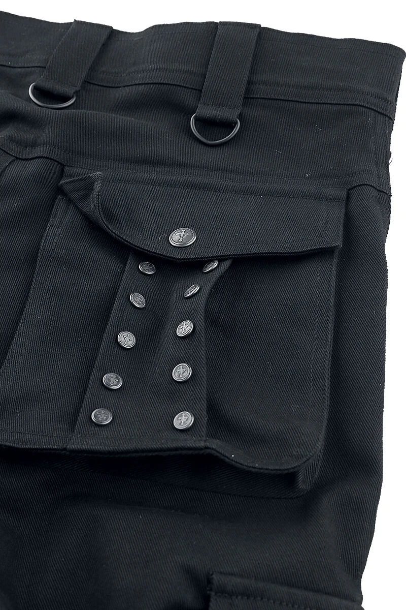 "Saviour" Shorts Black By Gothicana By EMP 6 "Saviour" Shorts Black By Gothicana By EMP - Image 4