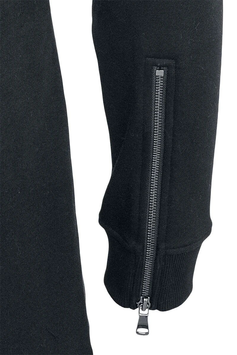 "Sweat Parka" Hooded Zip Black By Urban Classics 8 "Sweat Parka" Hooded Zip Black By Urban Classics - Image 6