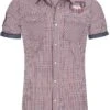"Reigate" Short-sleeved Shirt Blue-red-white By Lonsdale London -Fashionable Men's Clothing Store 311057a emp
