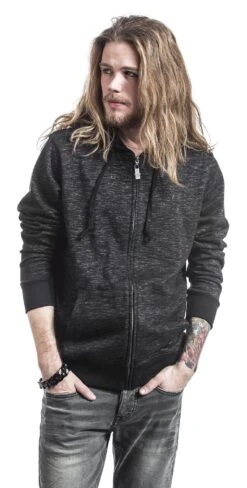 "Mask Of Sanity" Hooded Zip Black By Black Premium By EMP -Fashionable Men's Clothing Store 319699wa emp