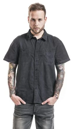 "Roadstar" Short-sleeved Shirt Black By Brandit -Fashionable Men's Clothing Store 320304wa emp