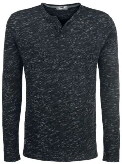 "Through The Glass" Long-sleeve Shirt Black By Black Premium By EMP