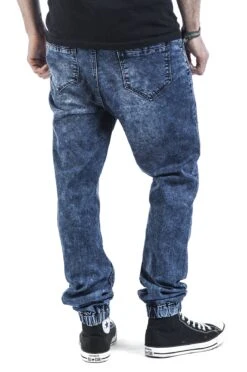 "Sweat Denim" Tracksuit Trousers Blue By Forplay -Fashionable Men's Clothing Store 325224wb emp