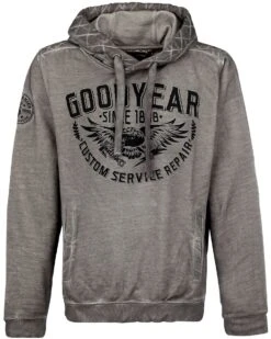 "George" Hooded Sweater Anthracite By GoodYear
