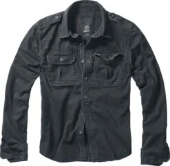 "Vintage Shirt" Longsleeve Black By Brandit