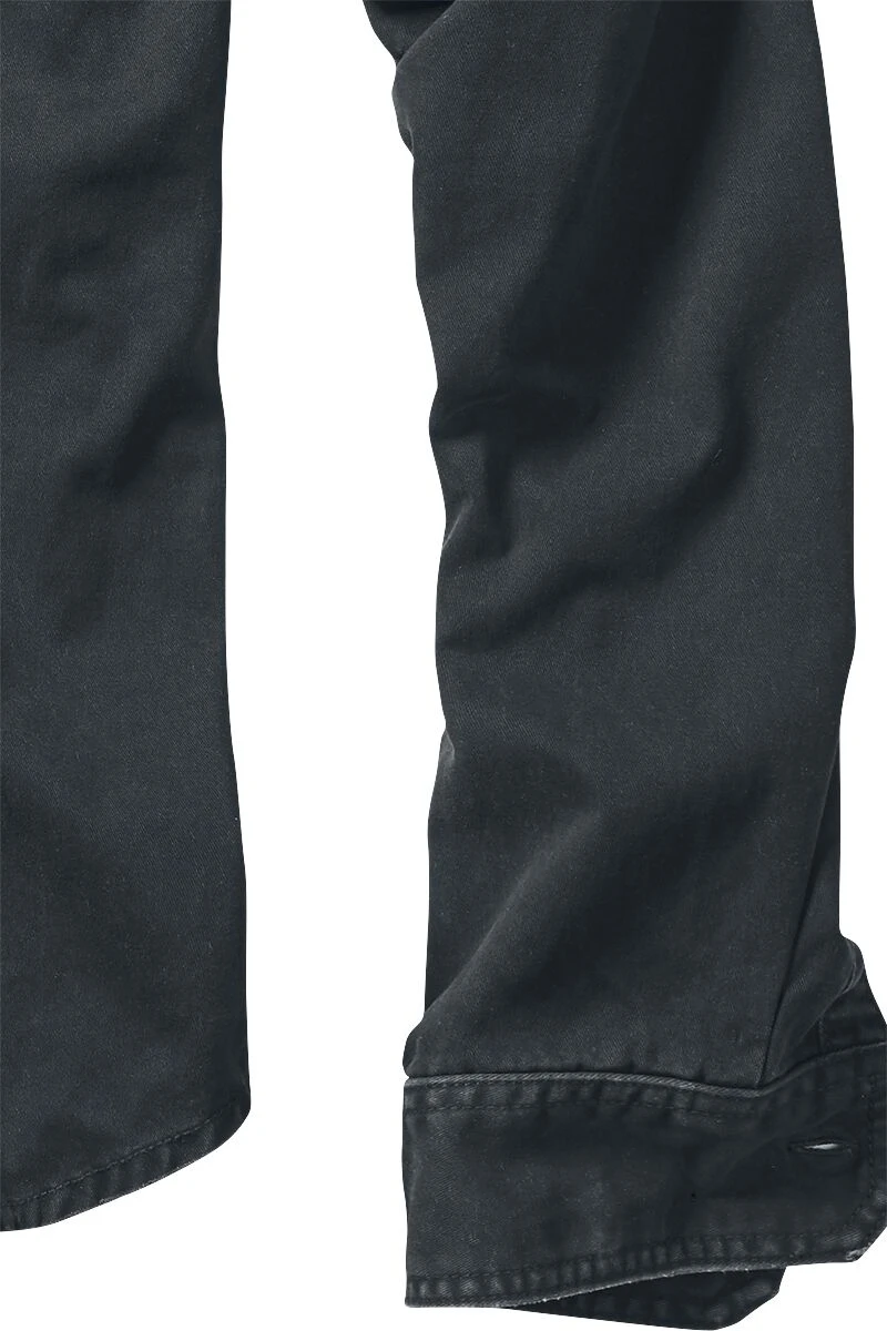 "Vintage Shirt" Longsleeve Black By Brandit 5 "Vintage Shirt" Longsleeve Black By Brandit - Image 3