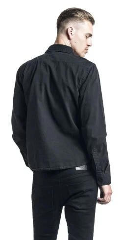 "Vintage Shirt" Longsleeve Black By Brandit 11 "Vintage Shirt" Longsleeve Black By Brandit -Fashionable Men's Clothing Store 327214wb emp