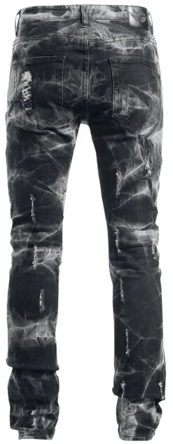 "Jared" Jeans Grey-black By Rock Rebel By EMP -Fashionable Men's Clothing Store 328704b