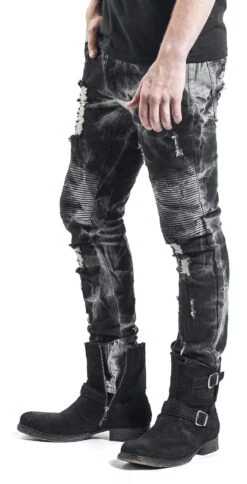 "Jared" Jeans Grey-black By Rock Rebel By EMP -Fashionable Men's Clothing Store 328704wa2