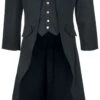 "Dovetail Coat" Army Coat Black By Banned Alternative -Fashionable Men's Clothing Store 331431a emp