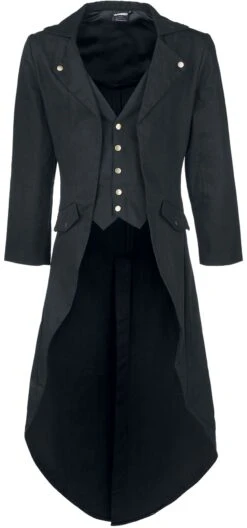 "Dovetail Coat" Army Coat Black By Banned Alternative