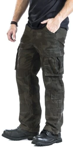 "Army Vintage Trousers" Cargo Trousers Dark Camo By Black Premium By EMP -Fashionable Men's Clothing Store 340632wa2 emp