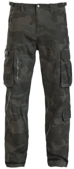 "Army Vintage Trousers" Cargo Trousers Dark Camo By Black Premium By EMP