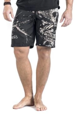 "Swimming Time" Swim Shorts Black By Rock Rebel By EMP -Fashionable Men's Clothing Store 341323wa emp