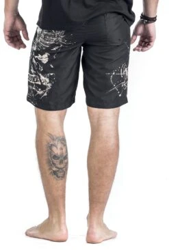 "Swimming Time" Swim Shorts Black By Rock Rebel By EMP -Fashionable Men's Clothing Store 341323wb