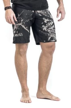 "Swimming Time" Swim Shorts Black By Rock Rebel By EMP -Fashionable Men's Clothing Store 341323wb2 emp