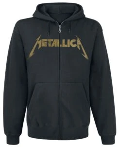 "Hetfield Iron Cross Guitar" Hooded Zip Black By Metallica