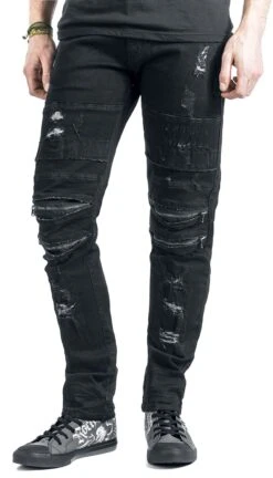 "Jared" Jeans Black By Rock Rebel By EMP -Fashionable Men's Clothing Store 342598wa emp