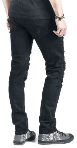"Jared" Jeans Black By Rock Rebel By EMP -Fashionable Men's Clothing Store 342598wb emp