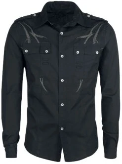 "Black Tribe" Longsleeve Black-grey By Gothicana By EMP