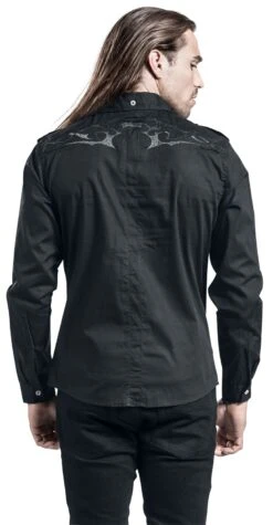 "Black Tribe" Longsleeve Black-grey By Gothicana By EMP -Fashionable Men's Clothing Store 343002wb