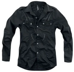 "Black Tribe" Longsleeve Black-grey By Gothicana By EMP -Fashionable Men's Clothing Store 343002za